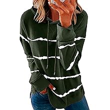 Hoodie Damen Mit Kapuze Gestreift