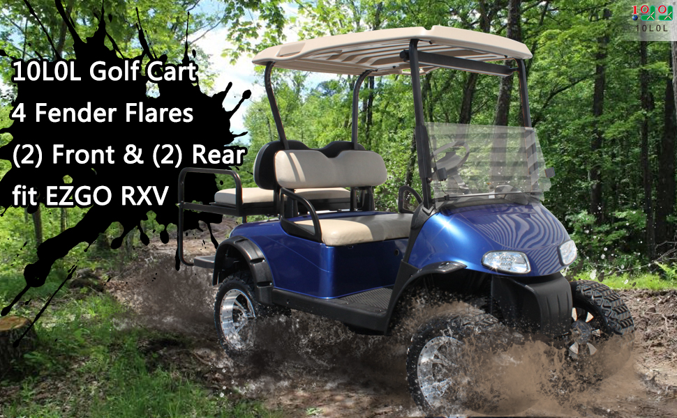 10L0L Golf Cart Fender Flares for RXV