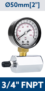 Gas Pressure Test Gauge - 0-15 Psi -21