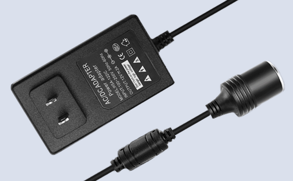 その他 Nerrcilo CAR ADAPTER Amazon.com: Car Cigarette Lighter Socket 24W 2A AC to DC