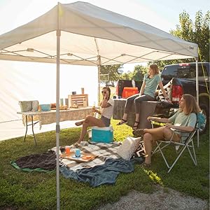 tailgate shelter privacy wall wind sun rain block instant setup straight leg canopy patio outdoor