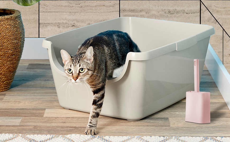 Cat Litter Scooper with Caddy Holder, Cat Scooper for