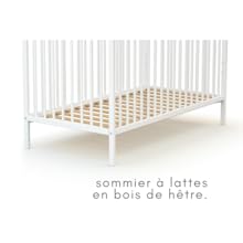 At4 Lit Bebe 60x1 Essentiel Blanc Amazon Fr Bebe Et Puericulture