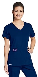 model wearing Grey’s Anatomy Women’s Top (41423)