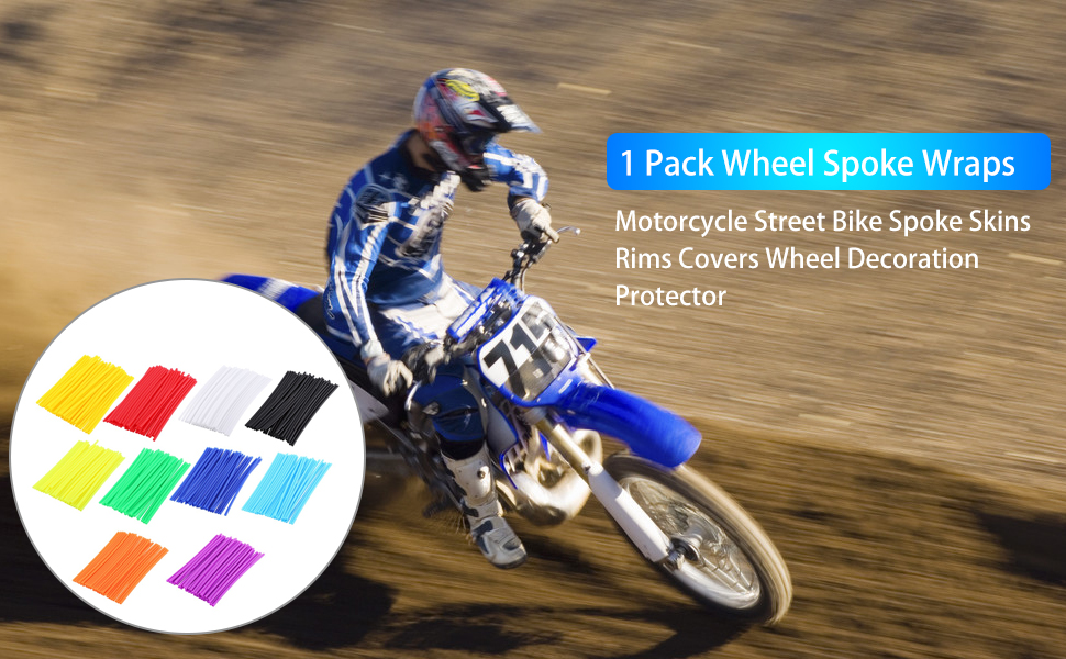 Dilwe 1 Pack Wheel Spoke Wraps