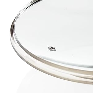 Kerafactum Topfdeckel Deckel aus Glas mit Thermometer im