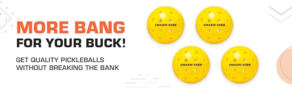 amazin aces  pickleball wood paddles, pickleball paddle set, pickleball paddles 4 pack, pickle balls