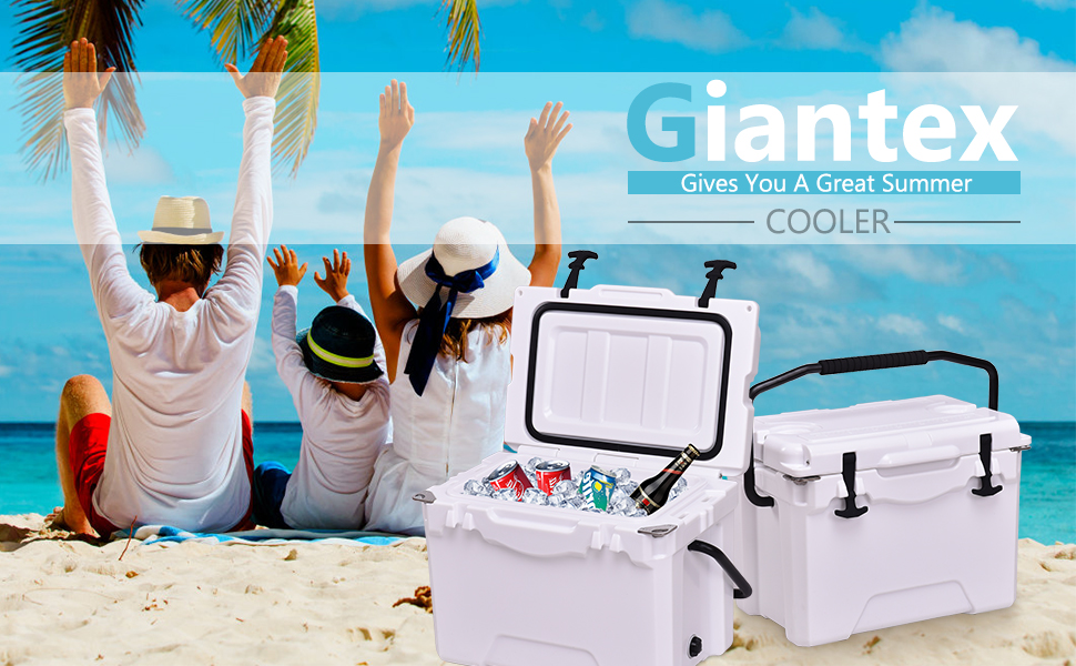 20 Quart Outdoor Insulated Portable Cooler | Ice Chest - Giantex