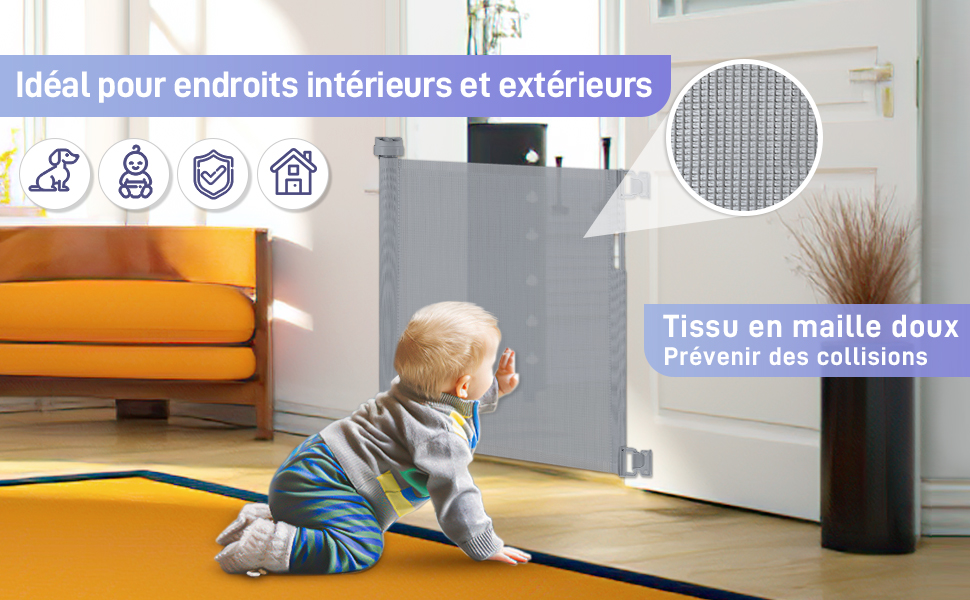 Ottolives Barriere De Securite Retractable Pour Bebes 0 A 140 Cm 85cm Haut Pour Escalier Et Porte Systeme De Verrouillage D Une Main Pour Une Utilisation A L Interieure Et A L Exterieure Gris Amazon Fr Ottolives Barriere De Securite Retractable Pour Bebes 0 A 140 Cm 85cm Haut Pour Escalier Et Porte Systeme De Verrouillage D Une Main Pour Une Utilisation A L Interieure Et A L Exterieure Gris Amazon Fr
