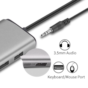 SSK intelligent USB C HUB has perfectly combined the function of USB C hub and docking station