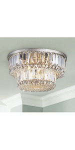 Saint mossi crystal flush mount Close to ceiling chandelier lighting modern room light ceiling LED