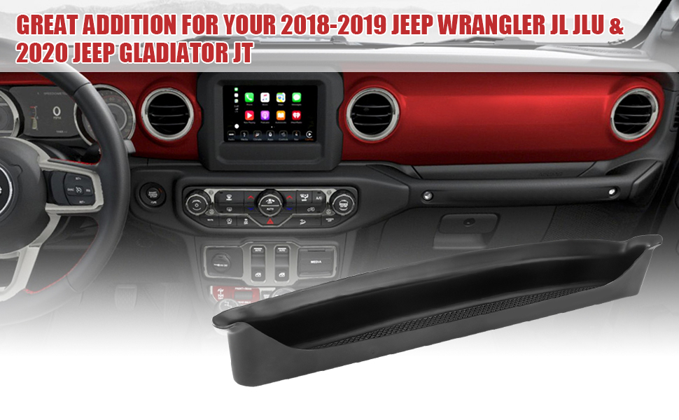 Jeep wrangler JL JLU GLADIATOR JT grab tray storage