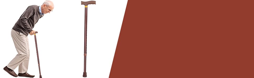 mcp walking stick height adjustable walking stick for old men women support trekking stick cane