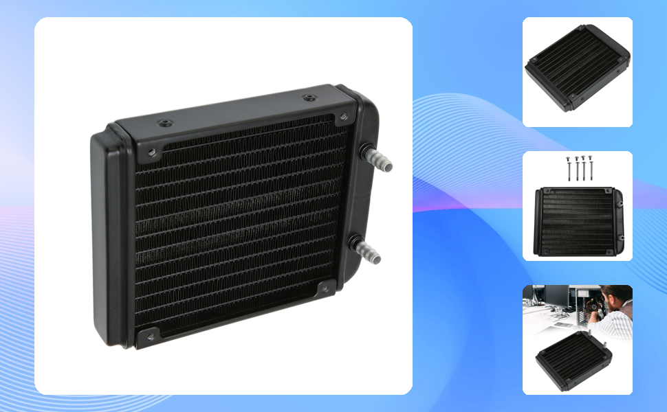 Amazon.co.jp: 120mm ラジエーター アルミニウム製液体 CPU