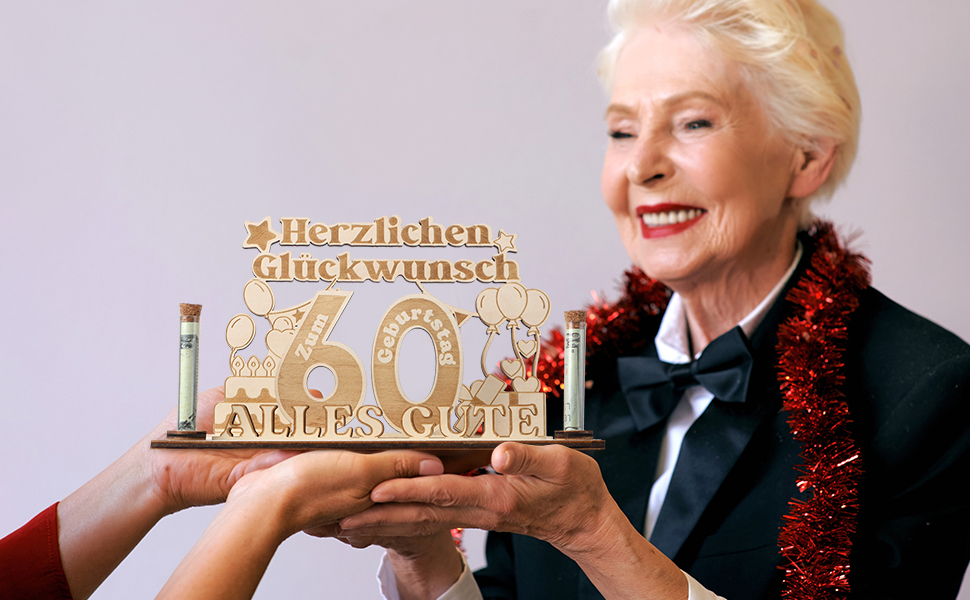 Amazon.de Jostift 60 Geburtstag Frauen Geschenk, Geldgeschenke Zum 60, 60 Geburtstag