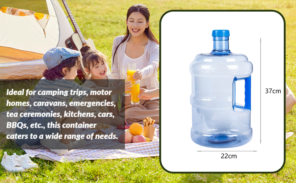2 Gallon Water Bottle, Portable Water Jugs with Handle