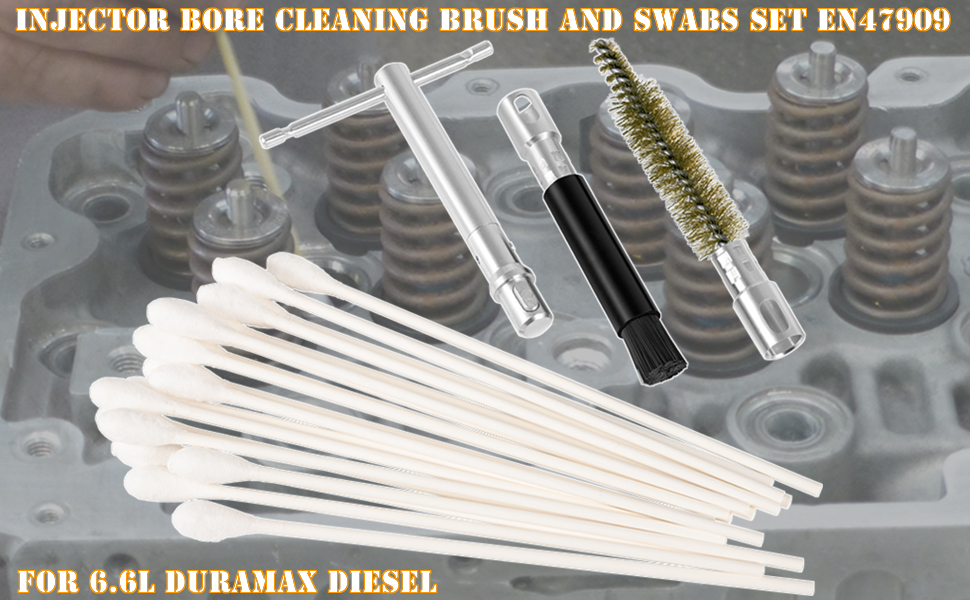 For 6.6L Duramax Diesel Injector Bore Cleaning Brush and