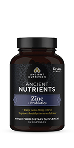 Ancient Nutrients, Zinc + Probiotics Capsules