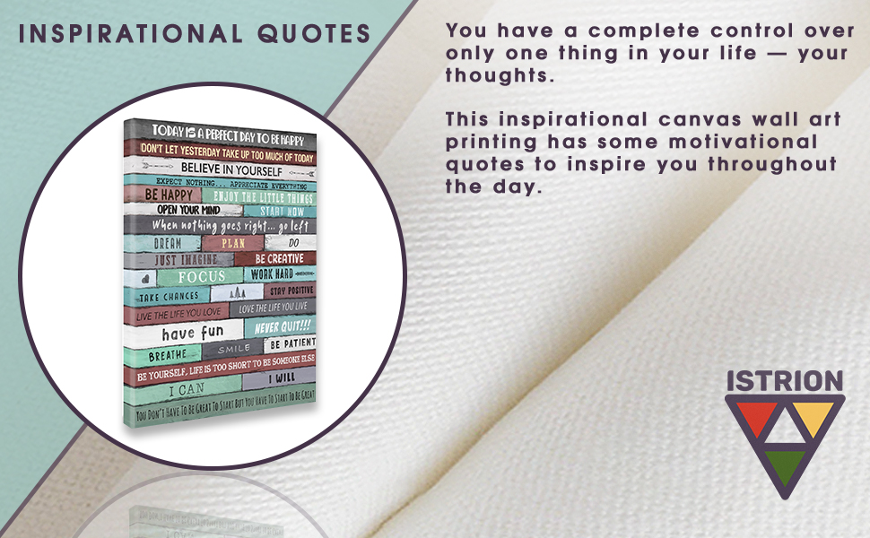 INSPIRATIONAL CANVAS WALL ART DECOR PRINTING MOTIVATIONAL QUOTES WOMEN KIDS BOYS GIRLS TEENS GIFTS