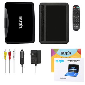 portable dvd player for car with headrest mount