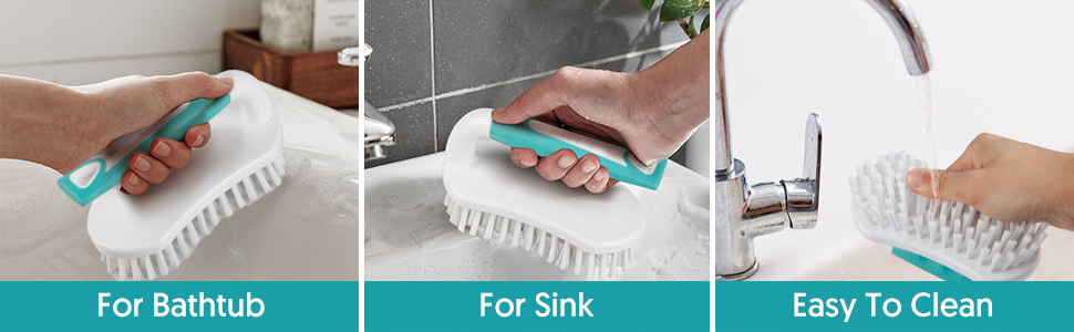 Scrub brush for bathroom
