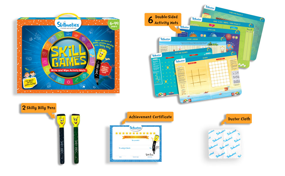 WHAT'S INSIDE SKILLMATICS SKILL GAMES 