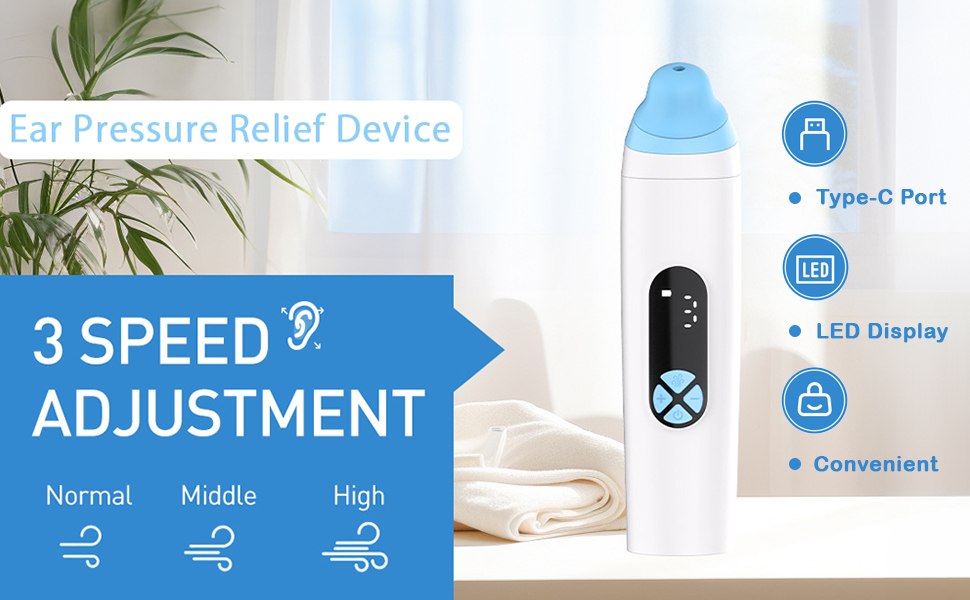 Ear Pressure Relief Device Tinnitus Relief for Ringing Ears 900mAH Rechargable