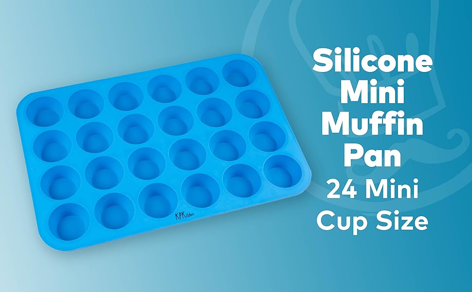 24 Cup Silicone Mini Muffin Pan