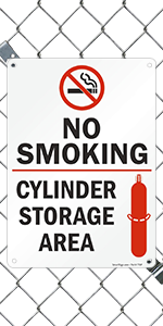 No Smoking Cylinder Storage