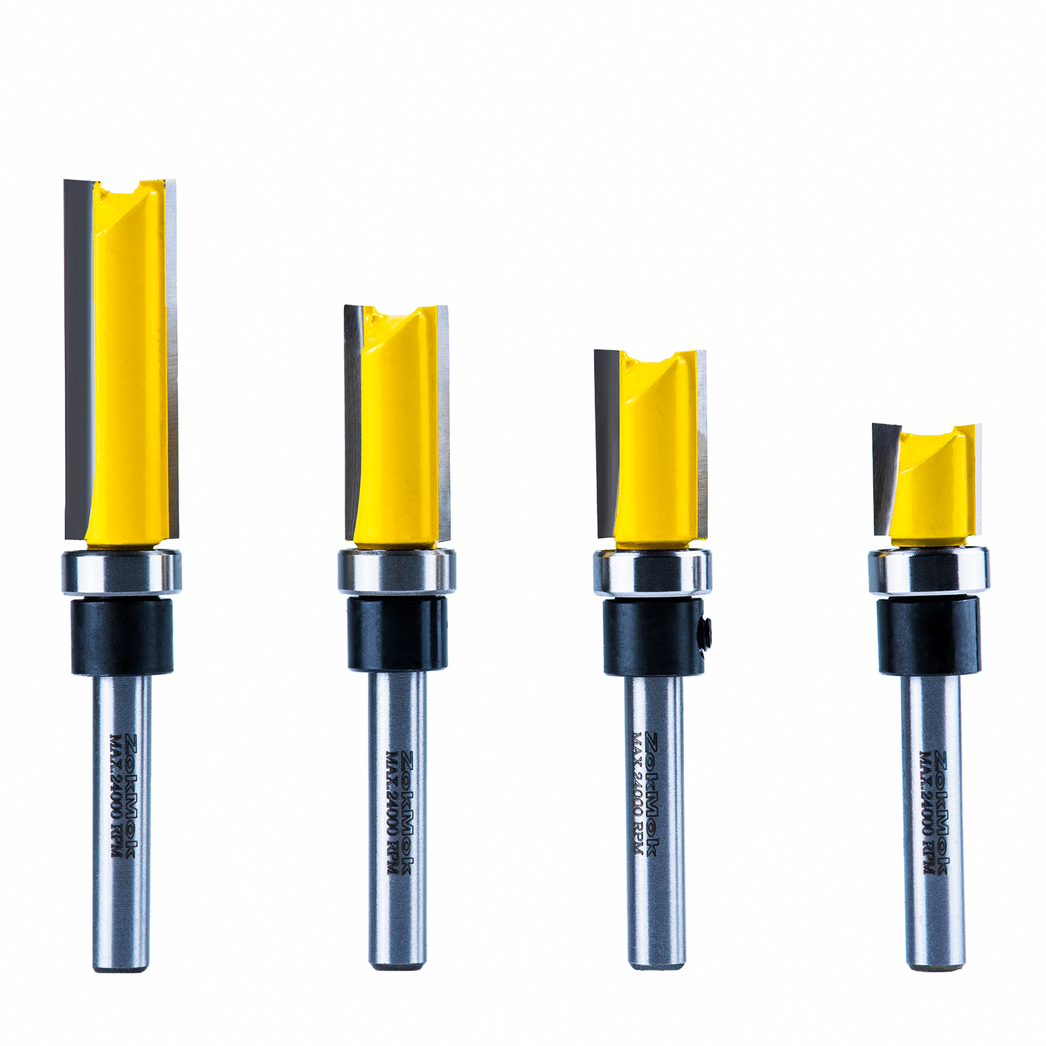 ZokMok Roundover Router Bits Set, 1/4 Shank Router Corner Rounding Edge