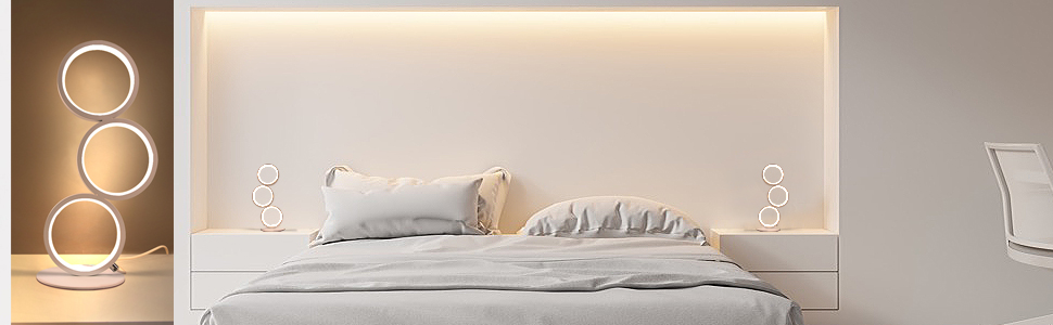 tischlampe nachtlampe im schlafzimmer