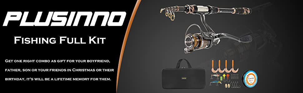 plusinno spin spinning rod and reel