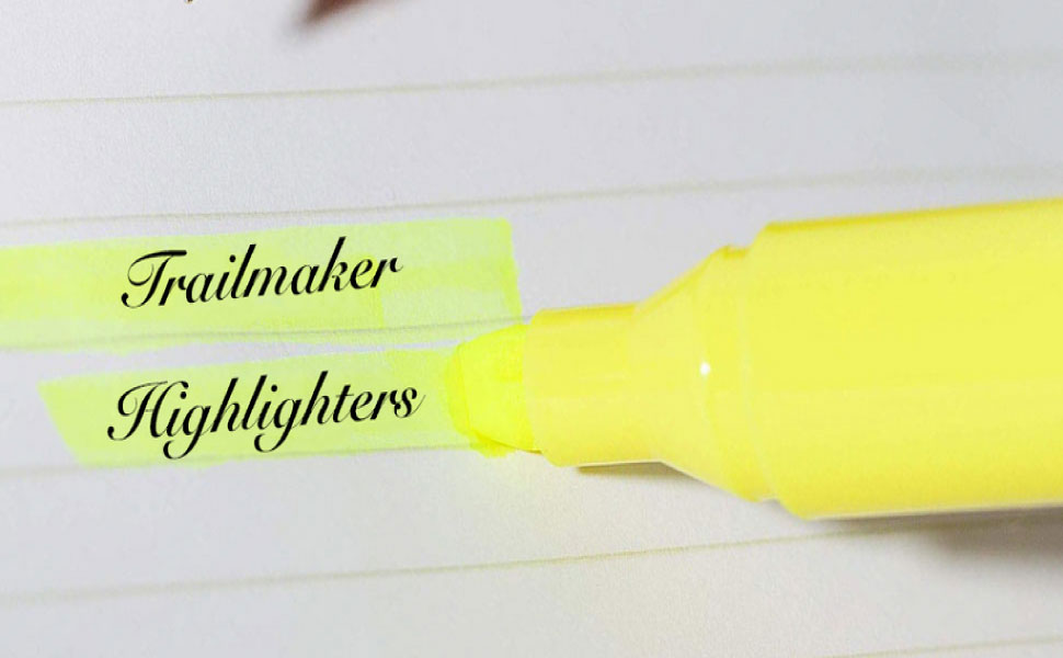 Trail maker 100 Packs of Bulk Yellow Highlighters in Bulk