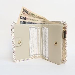 Amazon.co.jp: 【 浅草文庫 】 友禅染 二つ折り 財布 L字