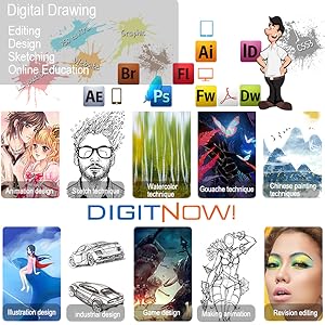 DIGITNOW V1060 Plus Digital Graphics Drawing Tablets 