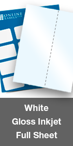 white gloss inkjet full sheet