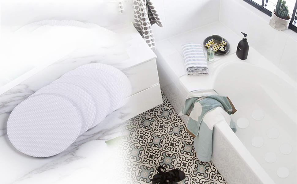 Bath NonSlip Stickers, 20 pcs Transparent Bath and Shower Stickers