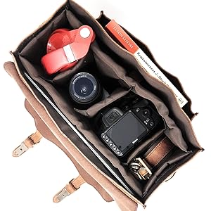 men leather camera bag briefcase work office christmas present gift rofozzi purple relic nikon sony