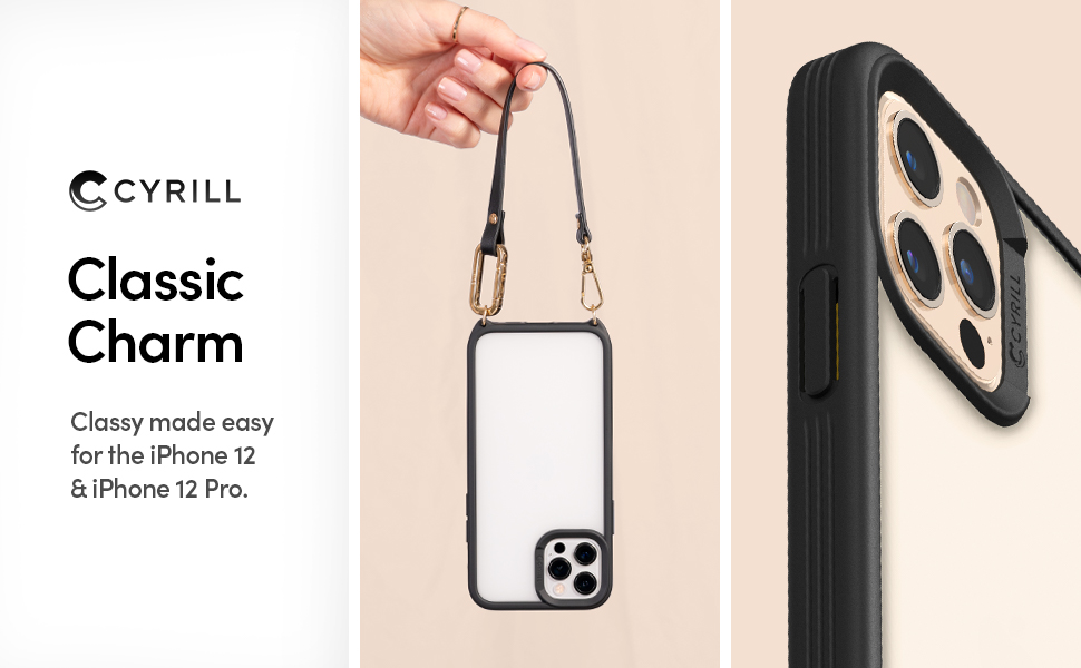 Spigen Cyrill Leather TPU Brick Back Cover, Strap Case for iPhone 12