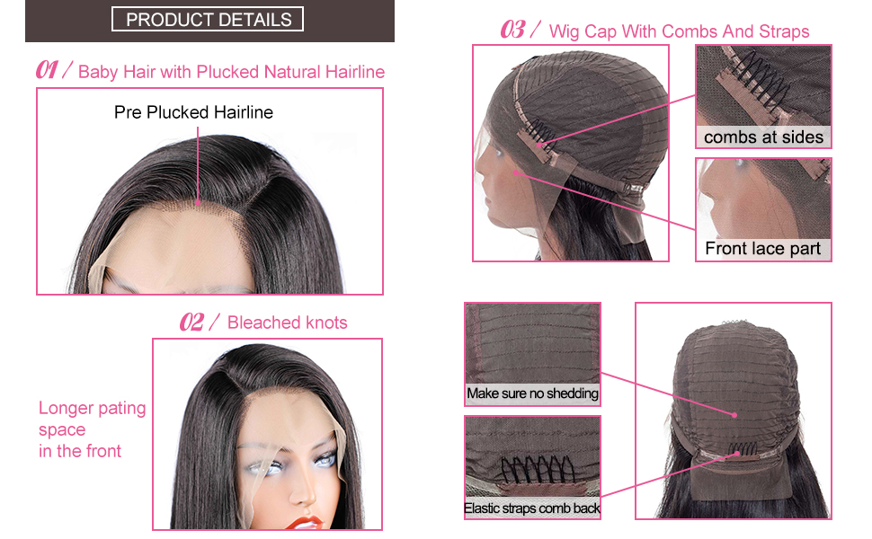 Amazon Com Original Queen Lace Front Human Hair Wigs Straight