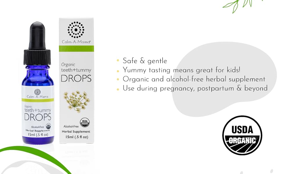 teething help organic drops