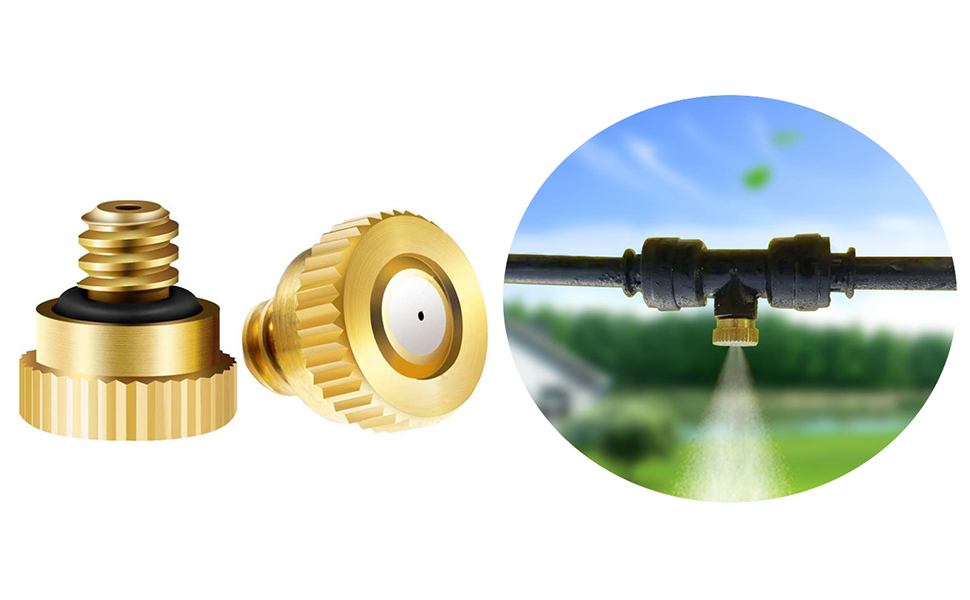 RuoFeng Mister Nozzles Brass For Outdoor Cooling System Low