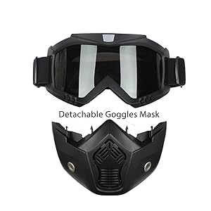 mototrance storm trooper detachable goggles nose face mask