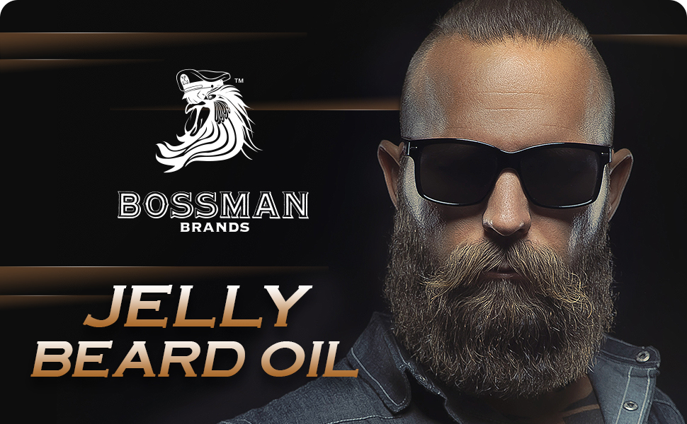 Bossman Beard Oil 4oz, Thicker consistency Jelly Made in
