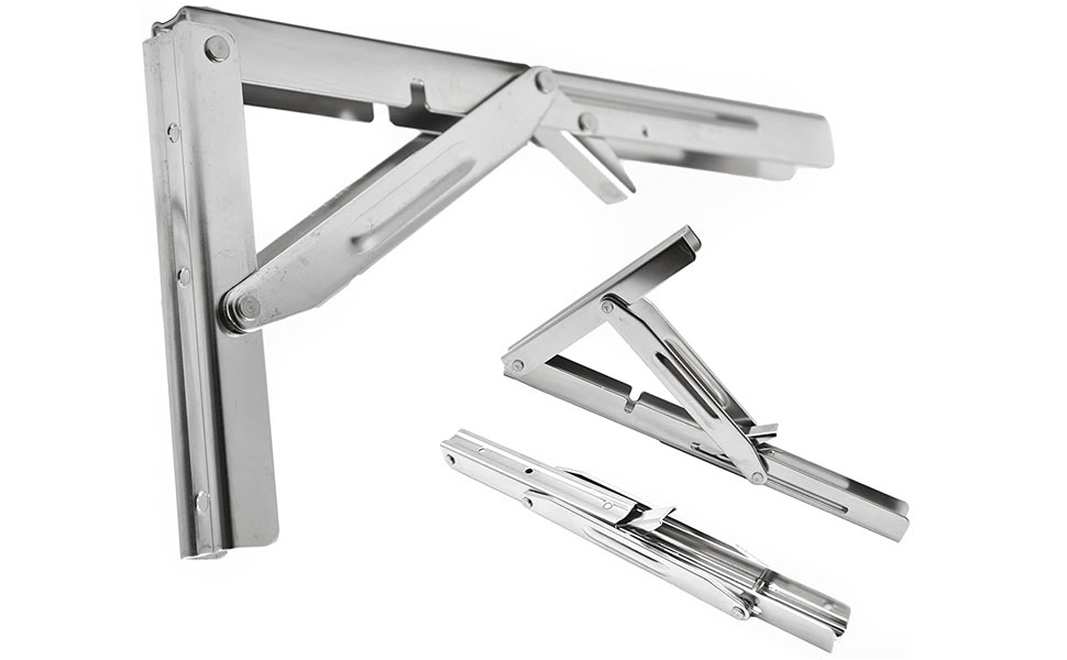MARINE CITY Boat Stainless Steel Table Bracket Short Release Arm, L12 Inches,Max