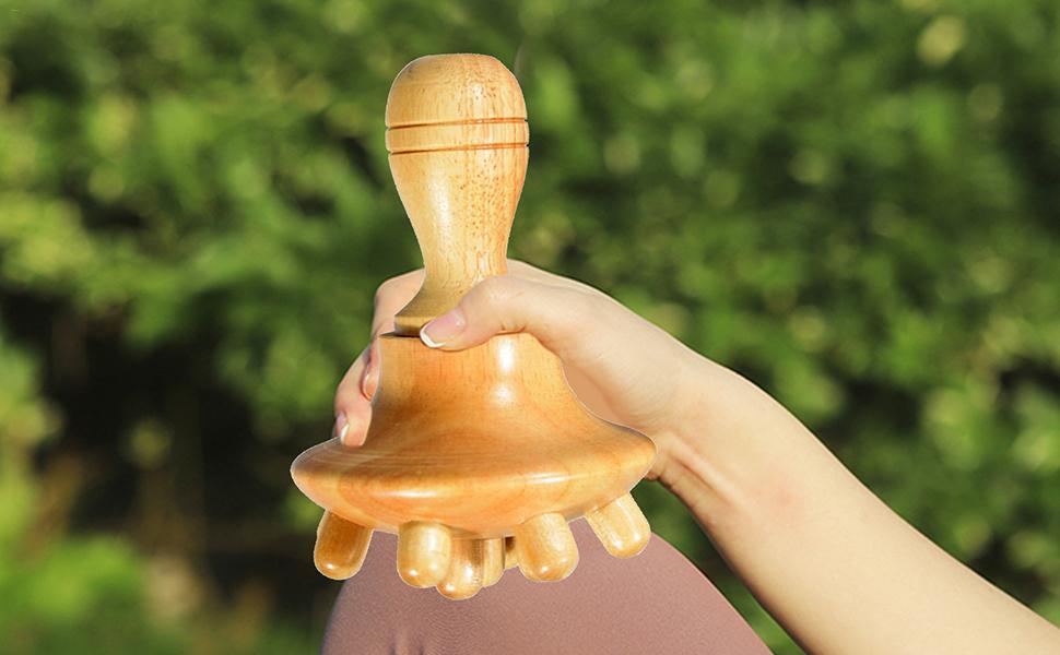 Pilzmassagegerät aus Holz,Holzmassagegeräte zur Körperformung