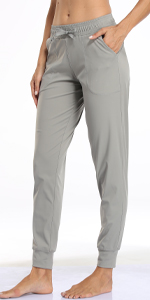 Womens Joggers High Waist Yoga Pockets Sweatpants Sport Workout Pants