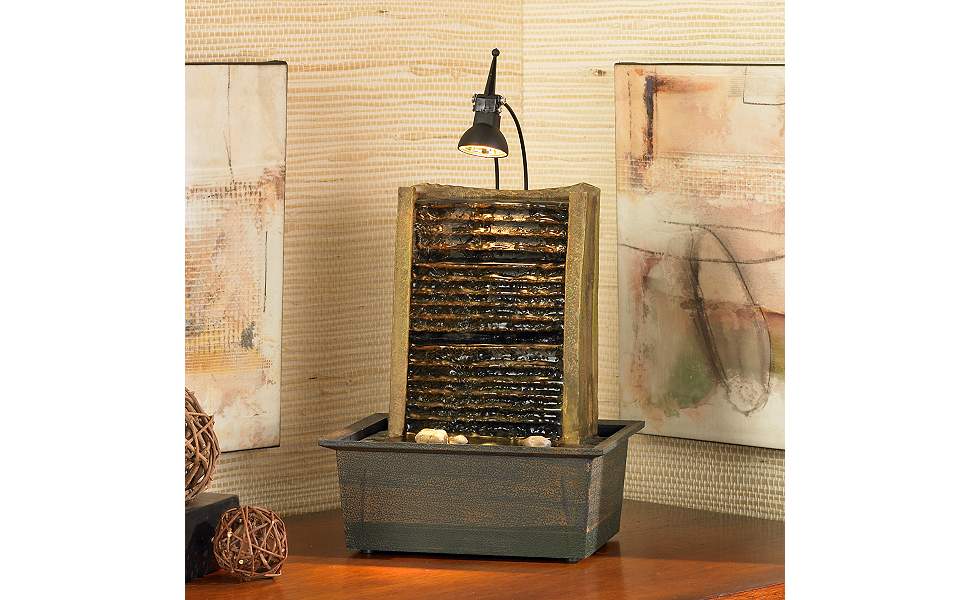 Lamps Plus Organic Modern Zen Indoor TableTop Water