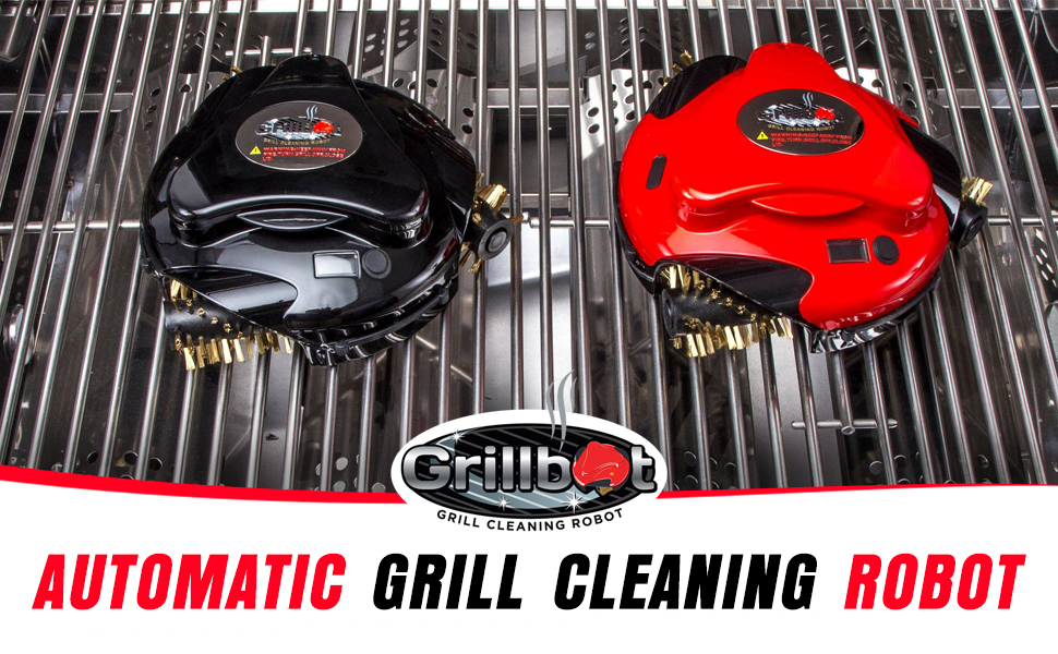 Grillbot Automatic Grill Cleaning Robot BBQ Brush and Scraper, Barbecue