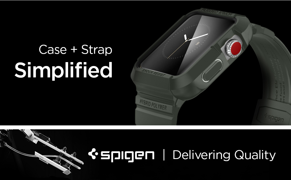 Spigen Rugged Armor Pro Funda Compatible con Apple Watch 42mm ...